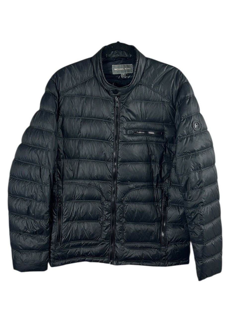 Michael Kors Men's Quilted Black Puffer Down Jacket Size M